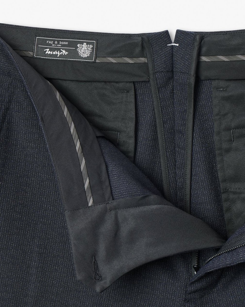 Evan Italian Wool Trousers - Navy - Image 6