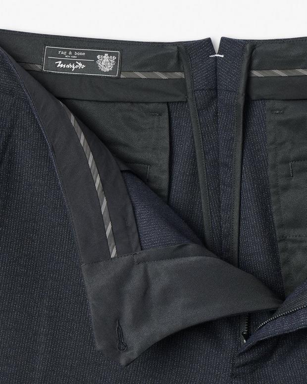 Evan Italian Wool Trousers - Navy - Image 7