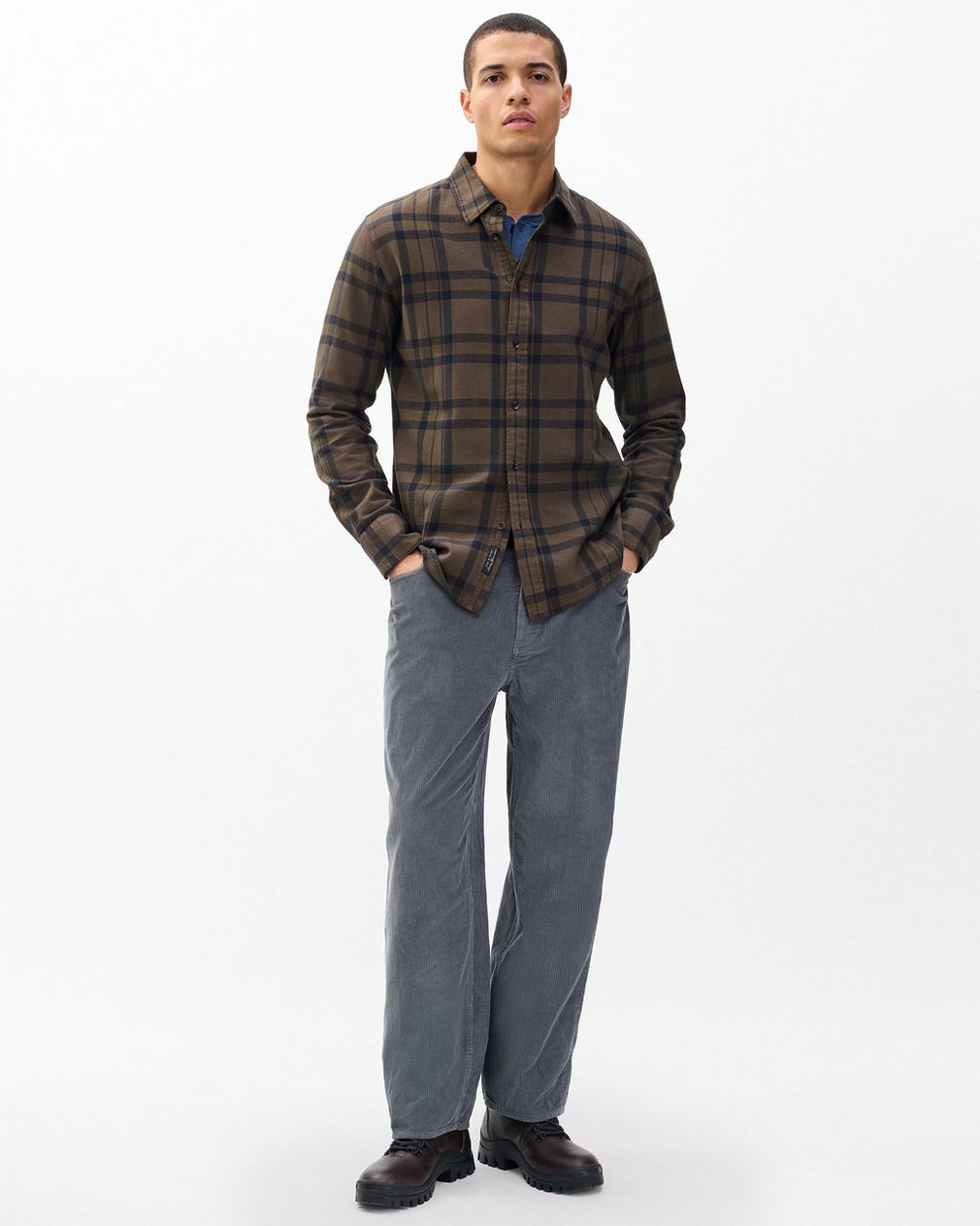 rbBAGGY Fit Corduroy Pants - Slate - Image 3