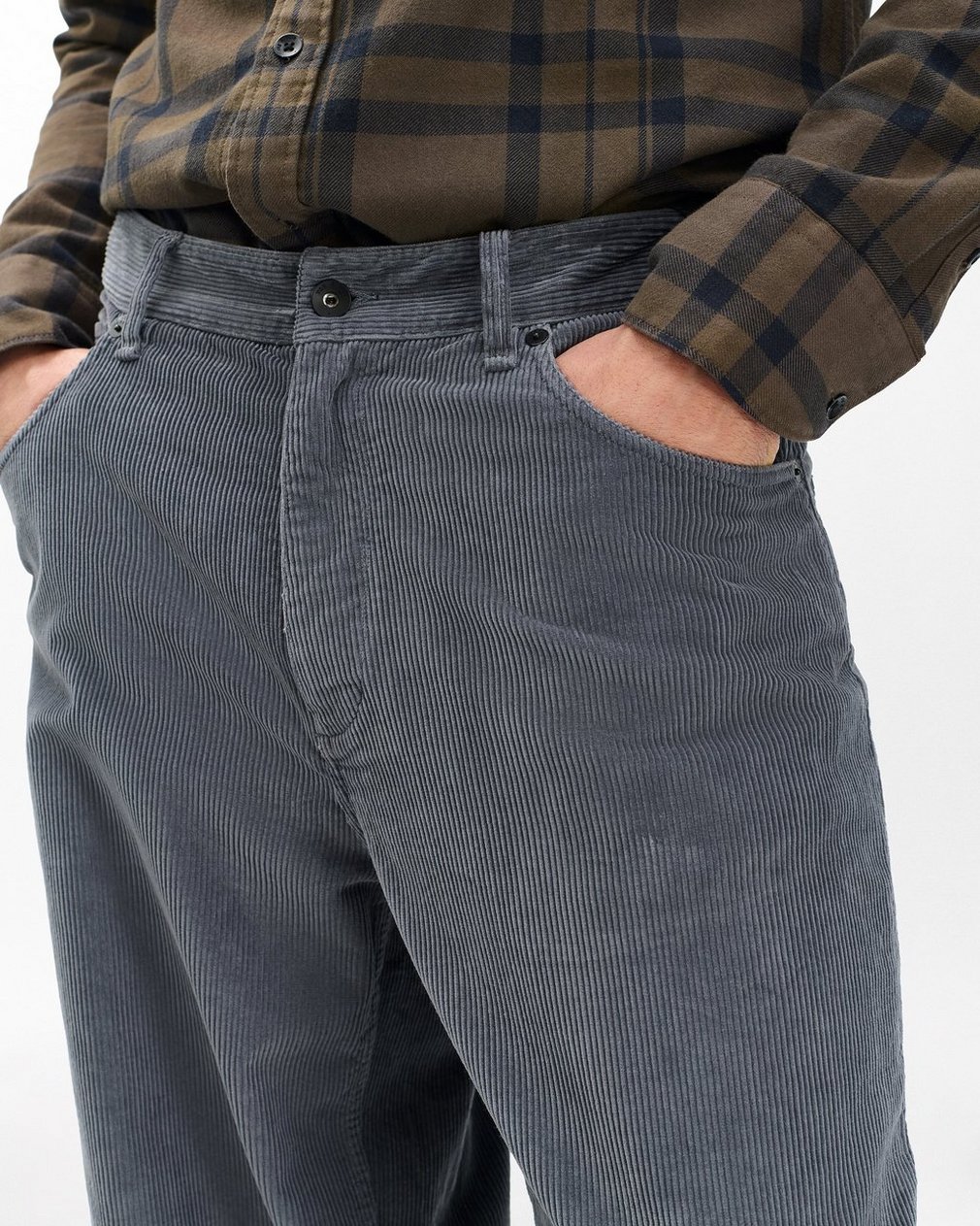 rbBAGGY Fit Corduroy Pants - Slate - Image 5