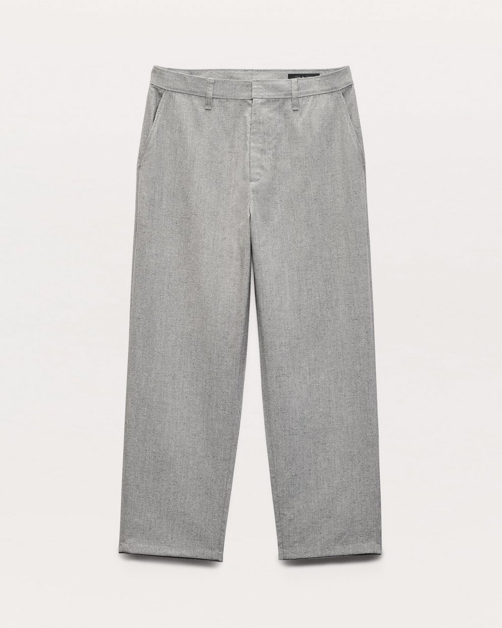 Baggy Wool-Blend Trousers - Grey - Image 2