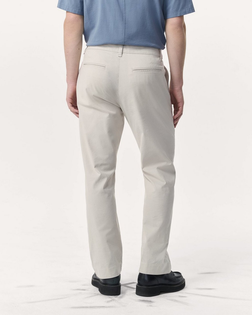 Haydon Straight Fit Striped Pants - Grey Stripe - Image 5