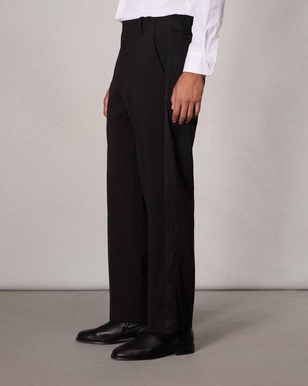 Bradford Tuxedo Pant - Black Pinstripe - Image 3
