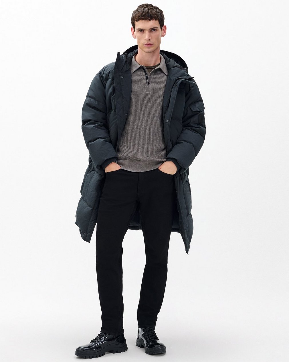 Victor Down Coat - Black - Image 3