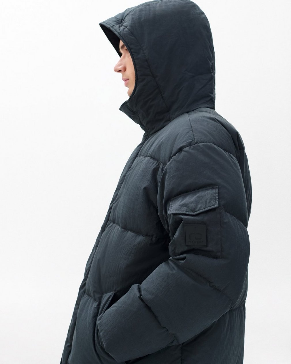 Victor Down Coat - Black - Image 5
