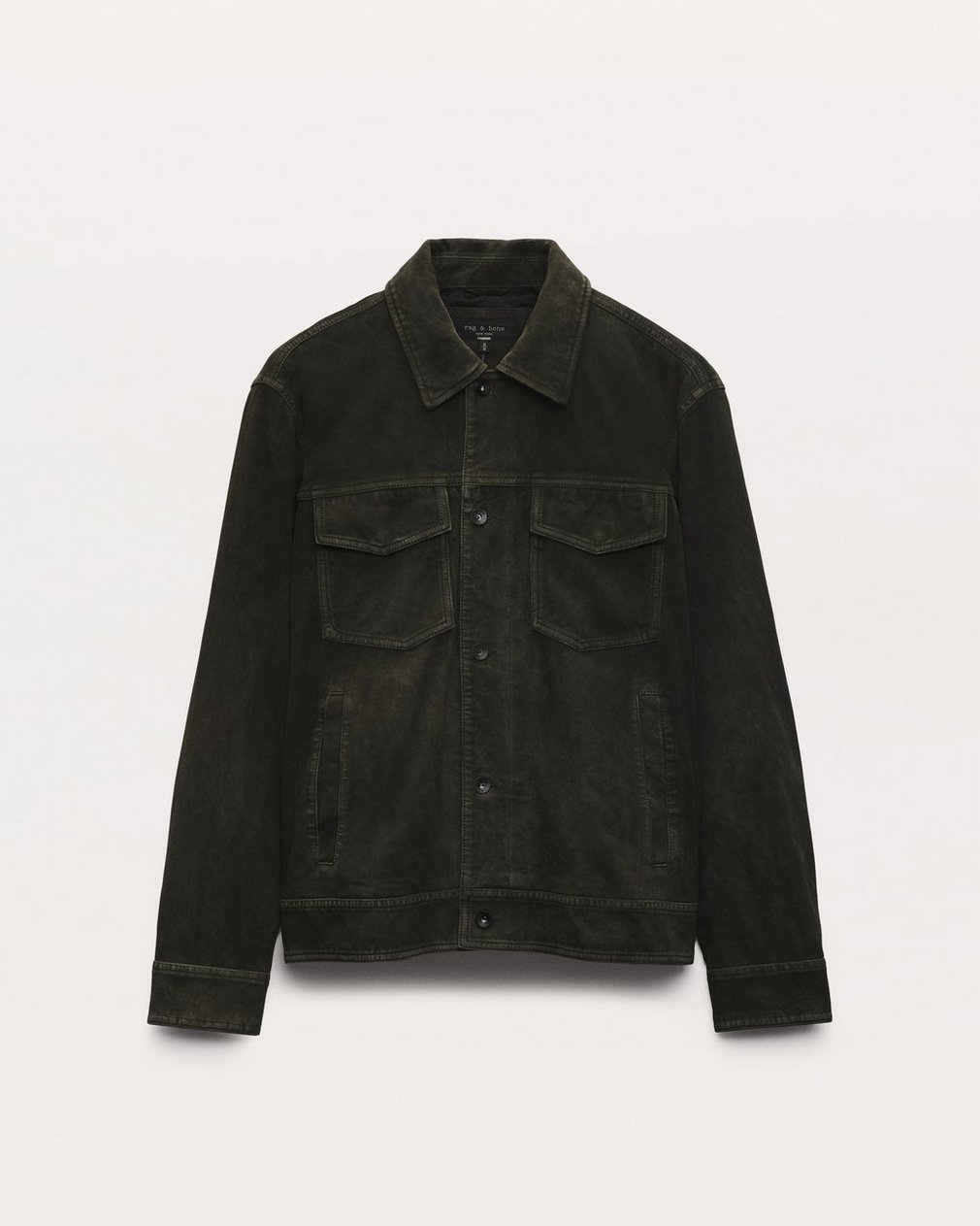 rb Suede Trucker Jacket - Black - Image 2