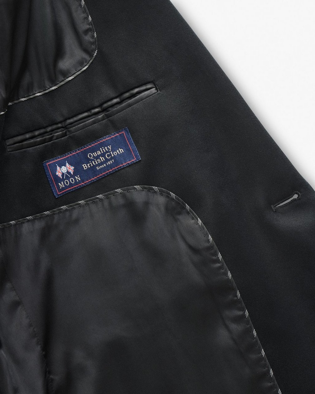 Butler British Wool Tuxedo Jacket - Black - Image 7