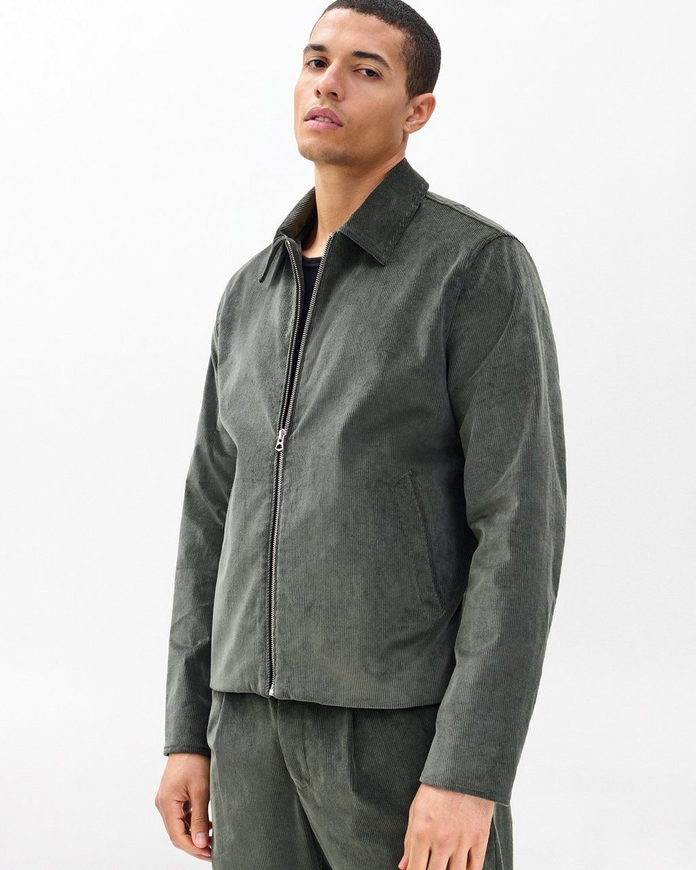 Melrose Corduroy Jacket - Dark Shadow - Image 4