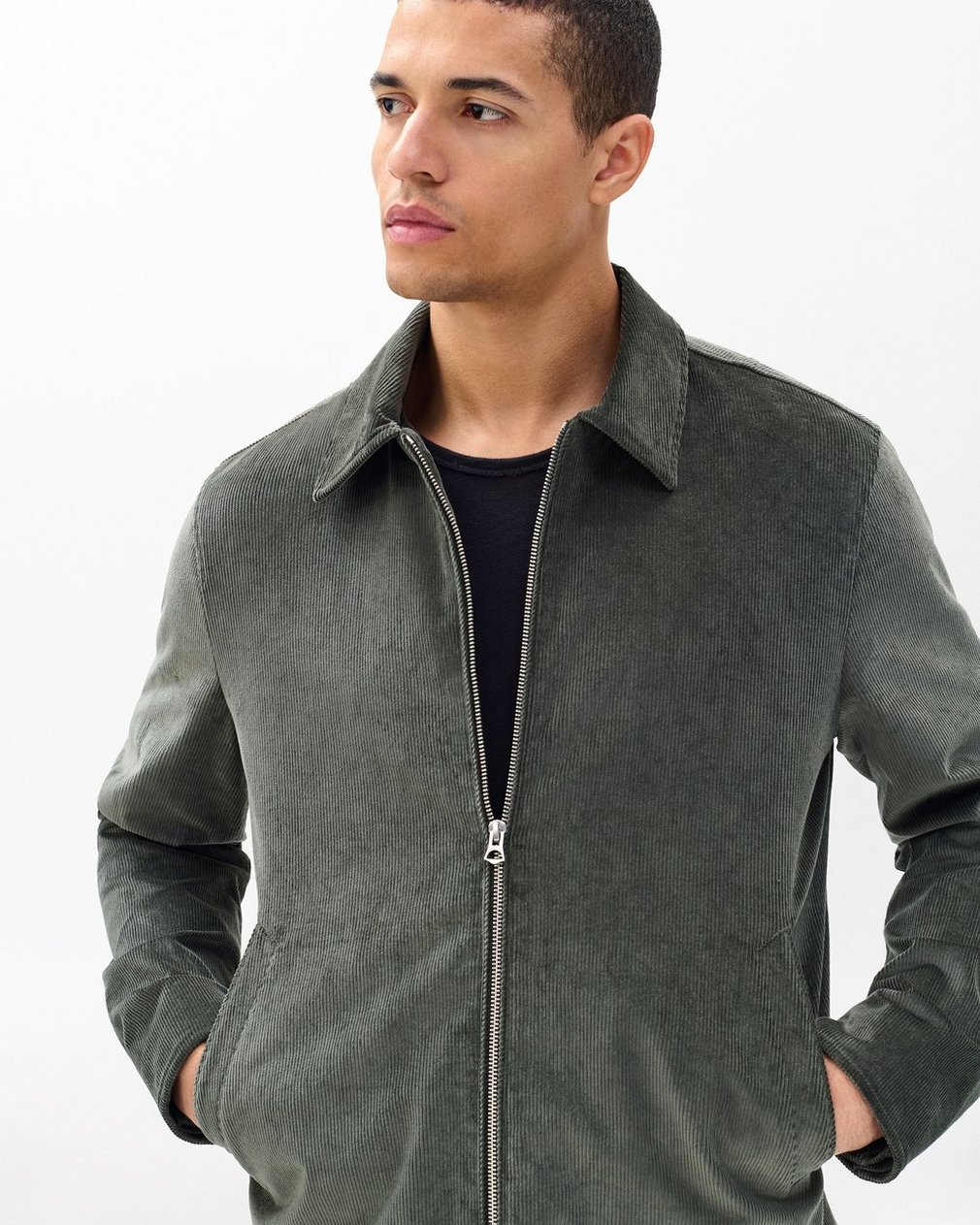 Melrose Corduroy Jacket - Dark Shadow - Image 5