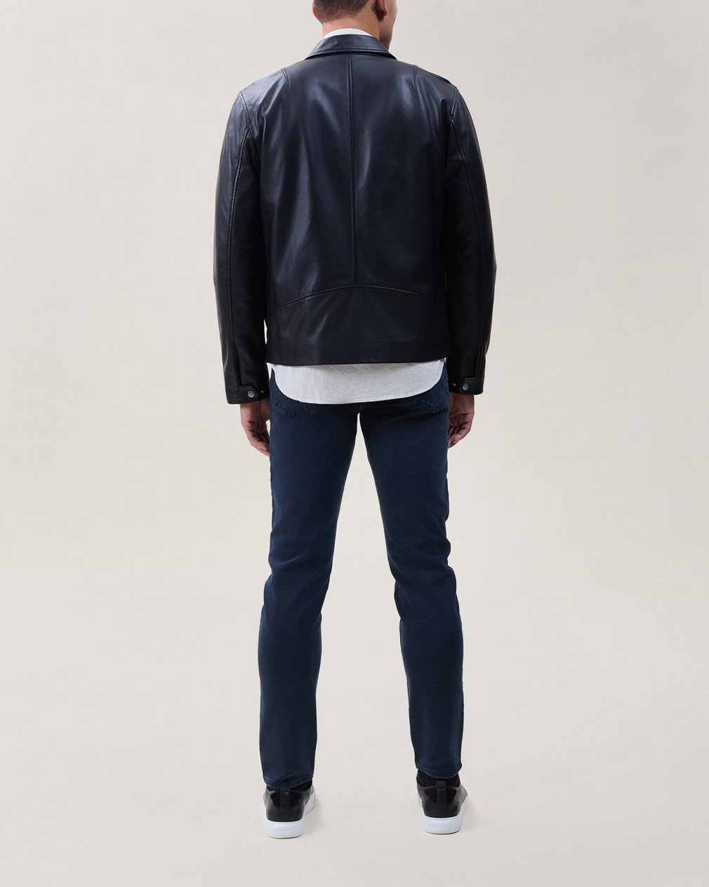 Matias Leather Jacket - Black - Image 2