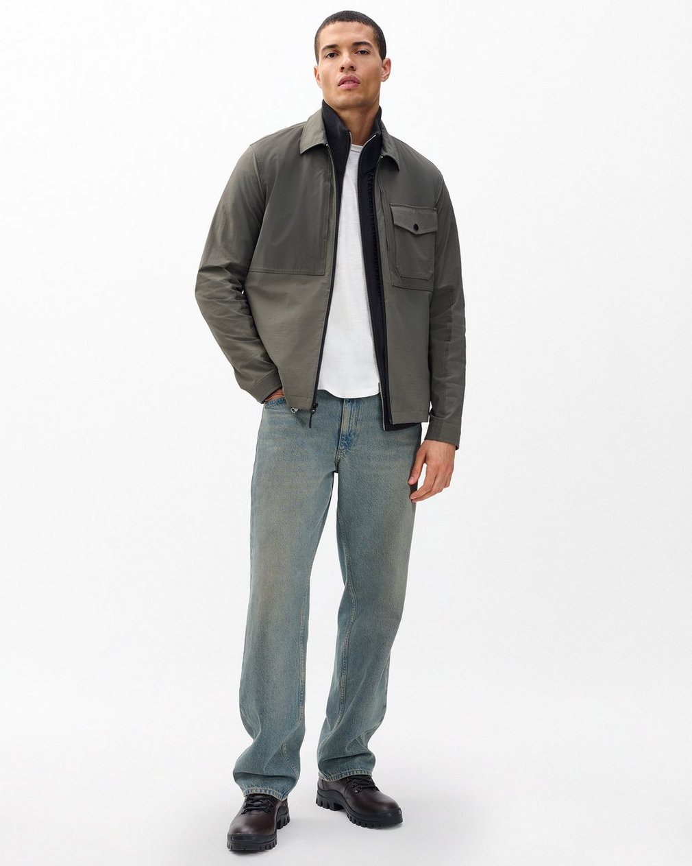 Stretch Ripstop Shirt Jacket - Dark Shadow - Image 3