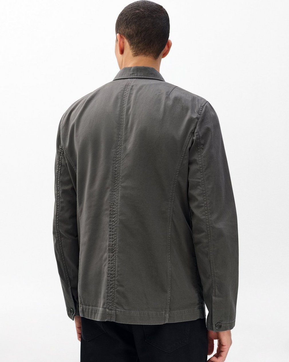 Evan Twill Chore Jacket - Dark Shadow - Image 7