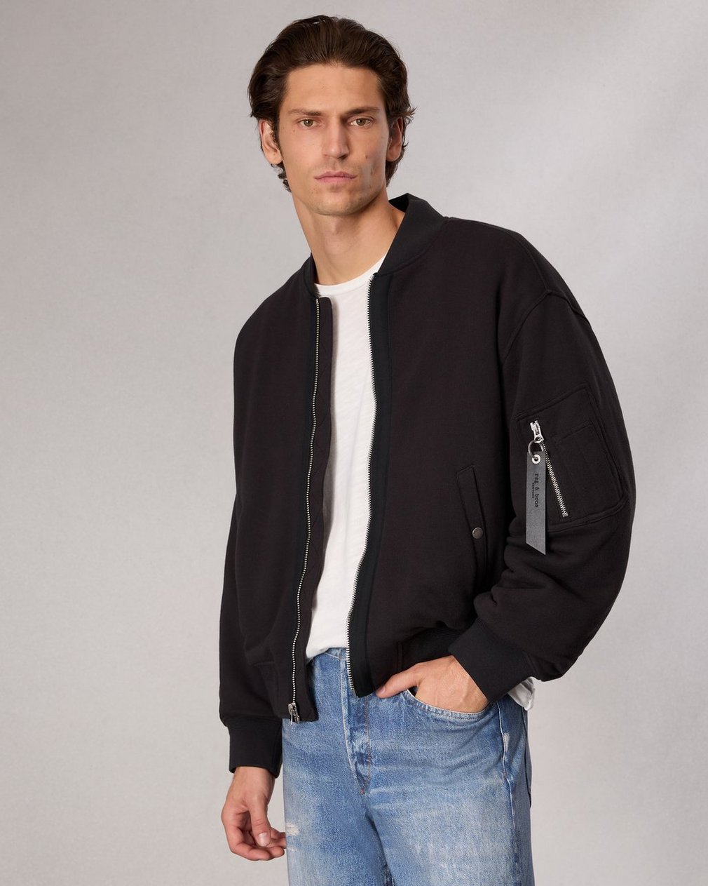 Manston Bomber Jacket - Black - Image 3