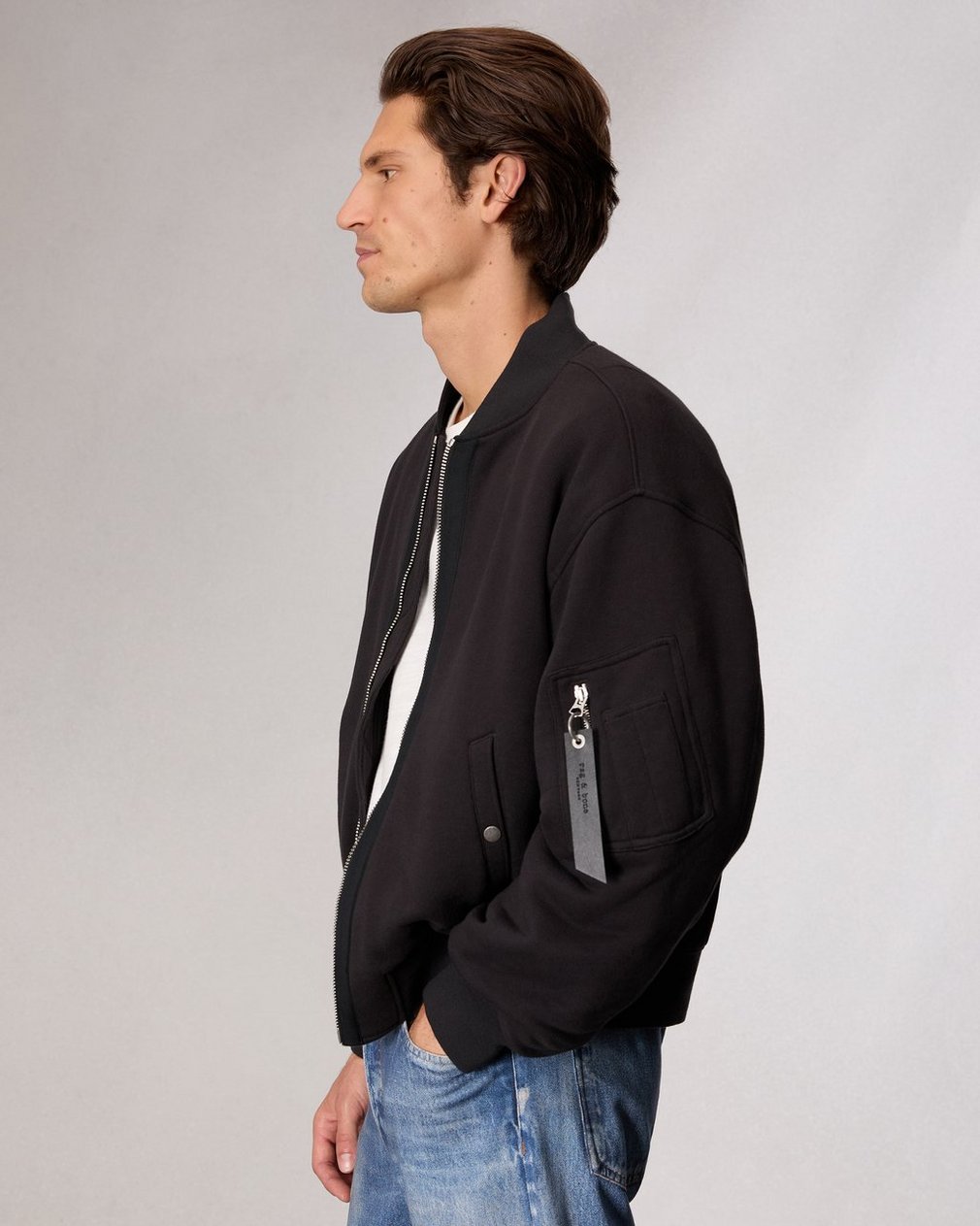 Manston Bomber Jacket - Black - Image 4