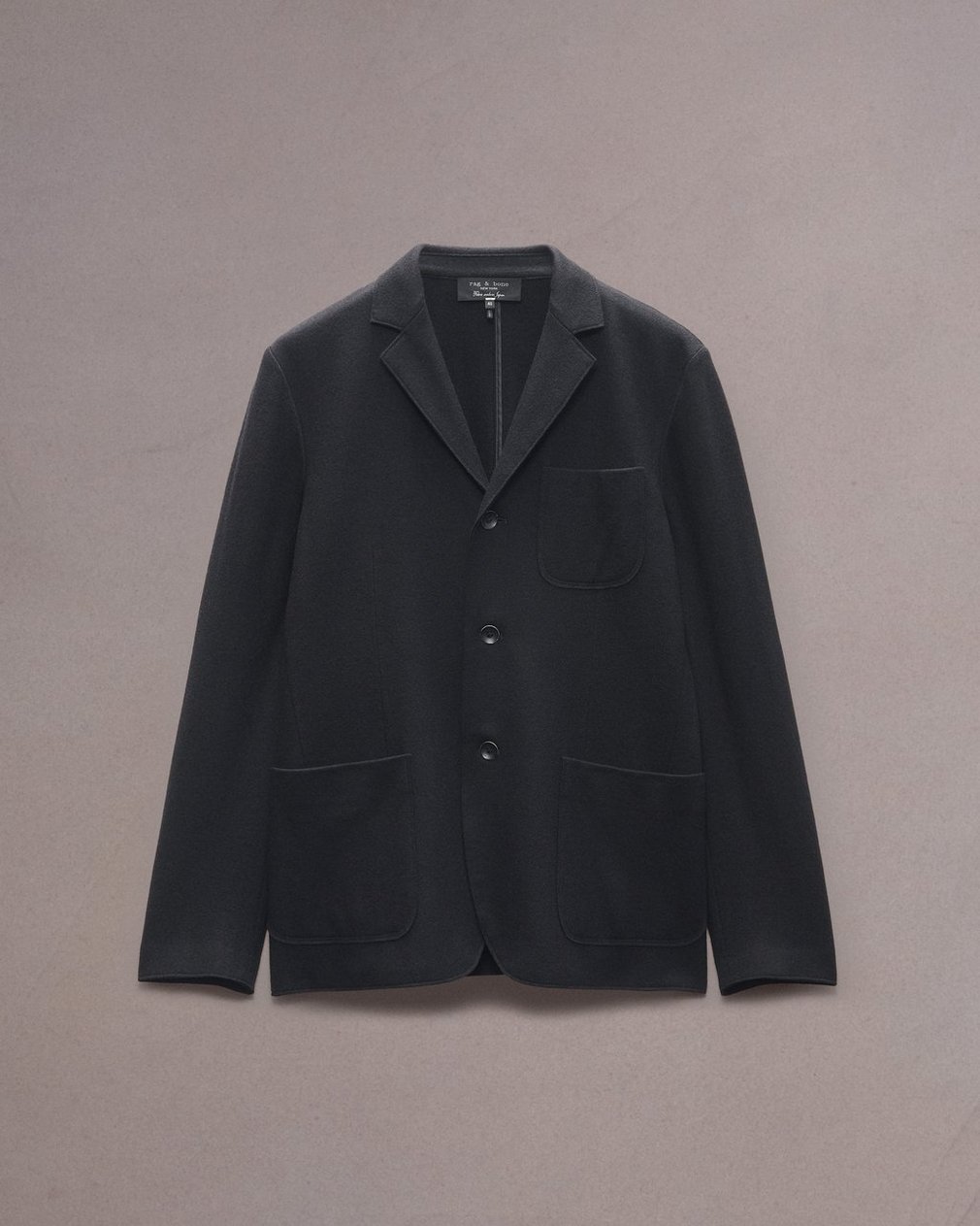 Achilles Wool Cardigan - Black - Image 2