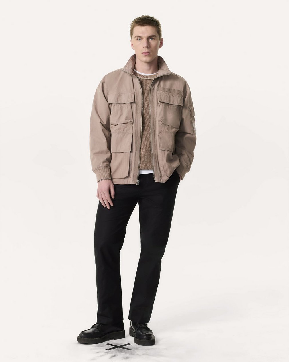 Ashland Cotton Utility Jacket - Elephant Grey - Image 4