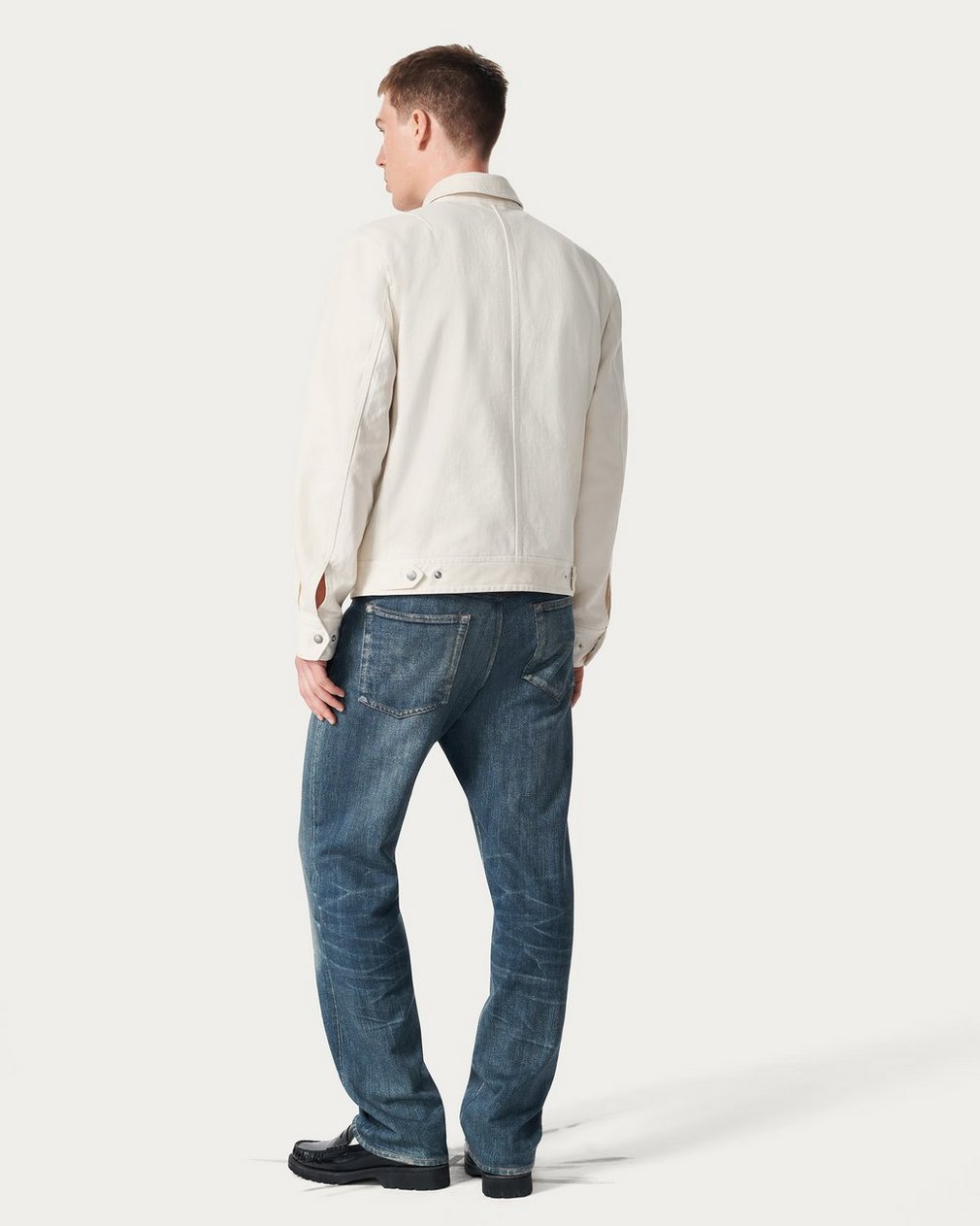 Simon Denim Garage Jacket - Ecru - Image 6