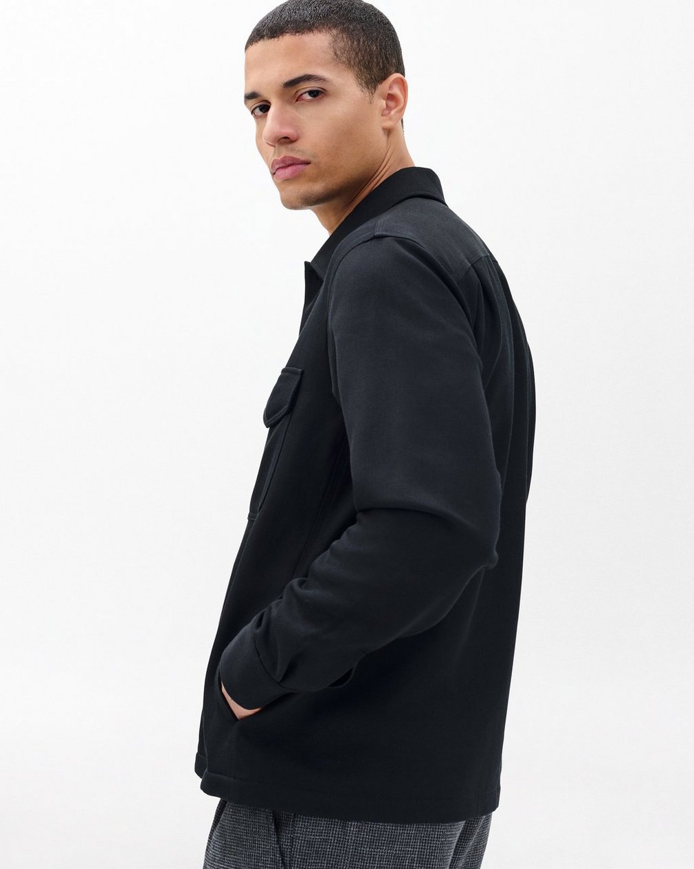Hyde Italian Twill Shirt Jacket - Black - Image 5