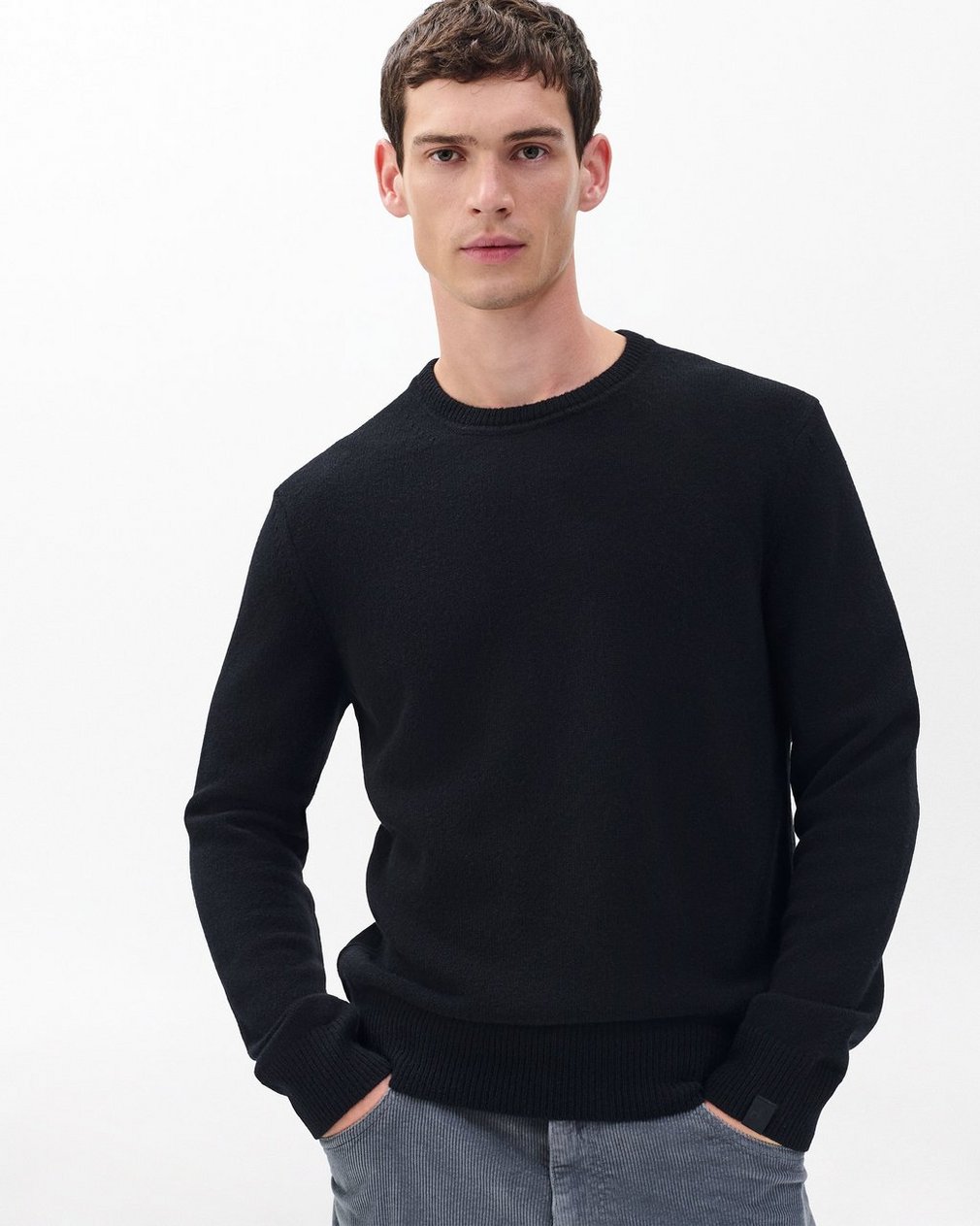 Declan Cashmere Sweater - Black - Image 4