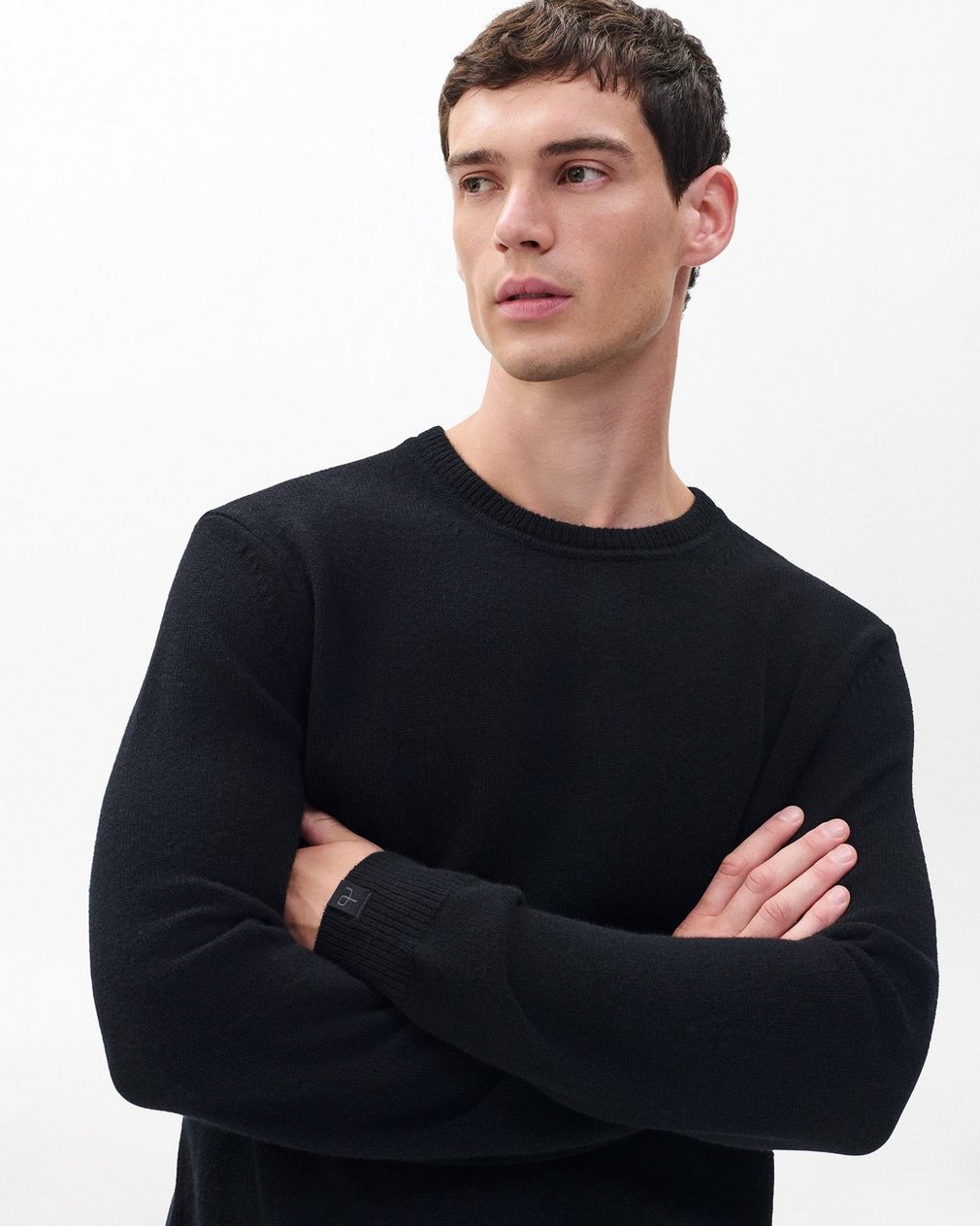 Declan Cashmere Sweater - Black - Image 5