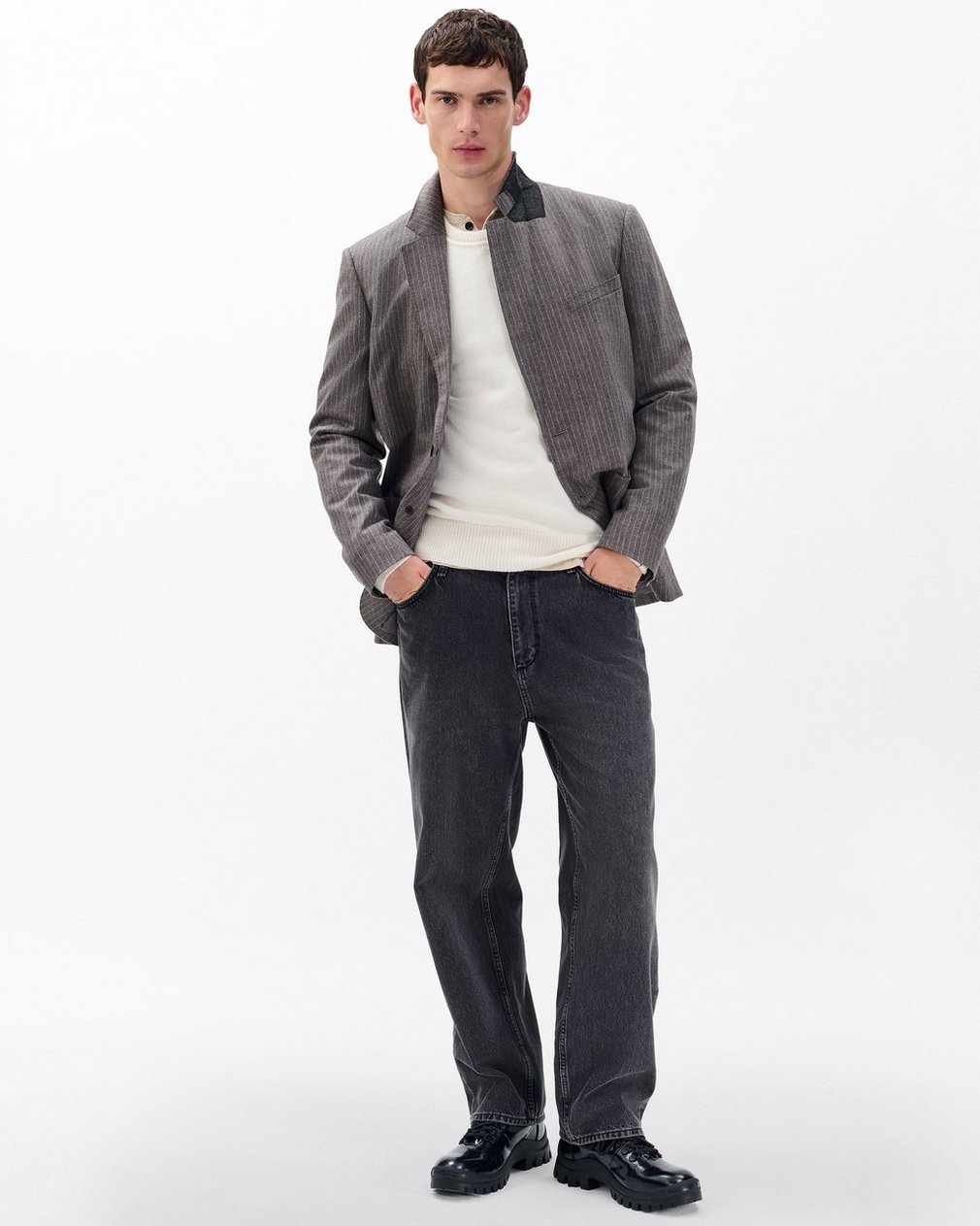 Declan Cashmere Sweater - Ivory - Image 3