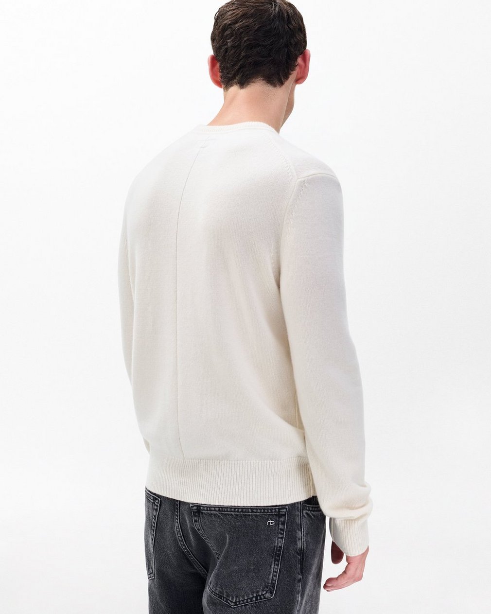 Declan Cashmere Sweater - Ivory - Image 6