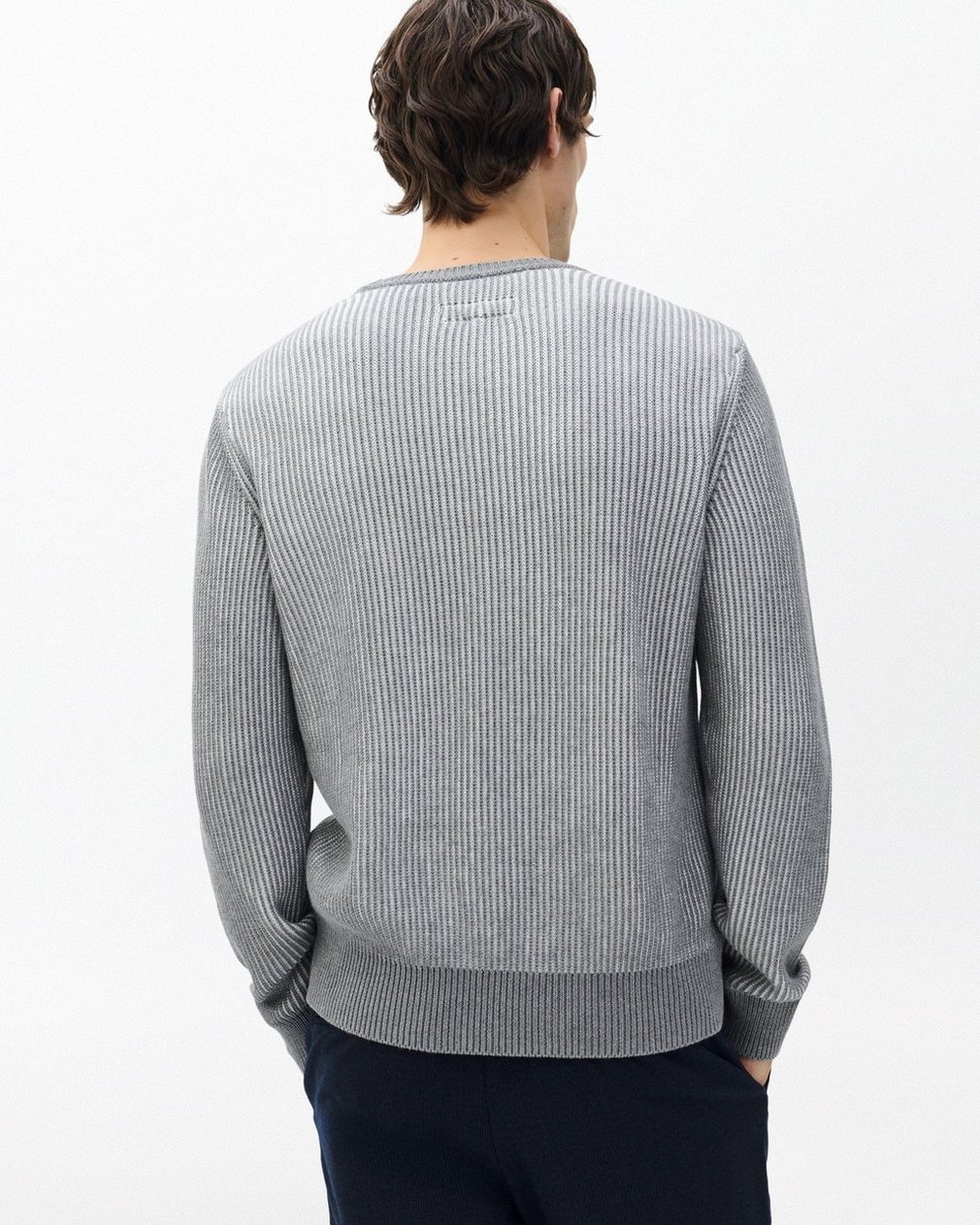 Simon Striped Sweater - Grey Multi - Image 6