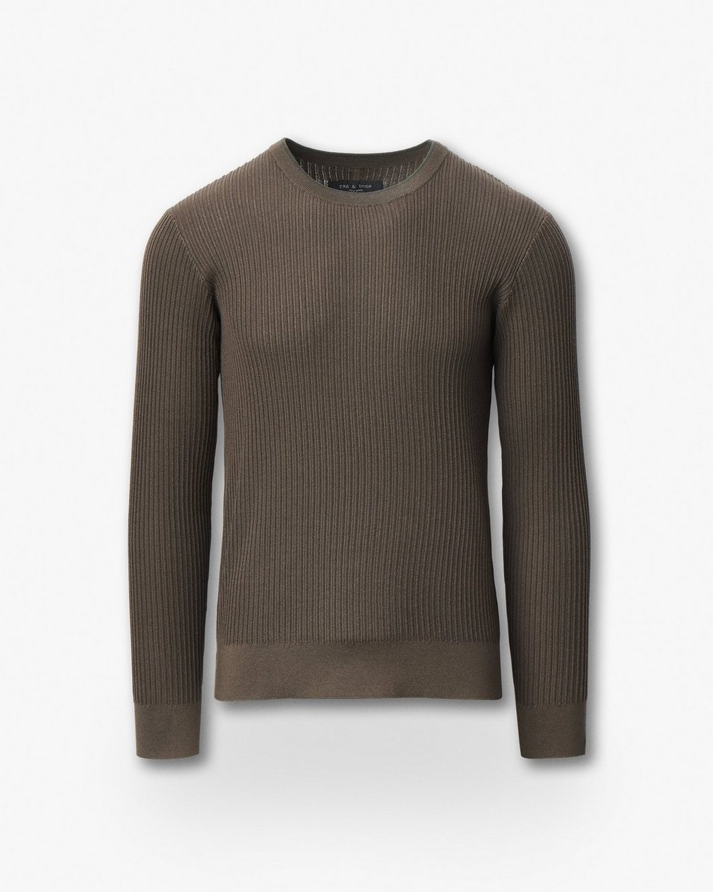 Jayce Silk-Cotton Sweater - Bark - Image 2