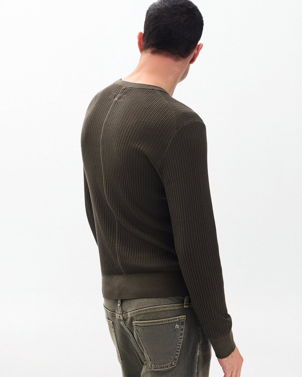 Jayce Silk-Cotton Sweater - Bark - Image 6