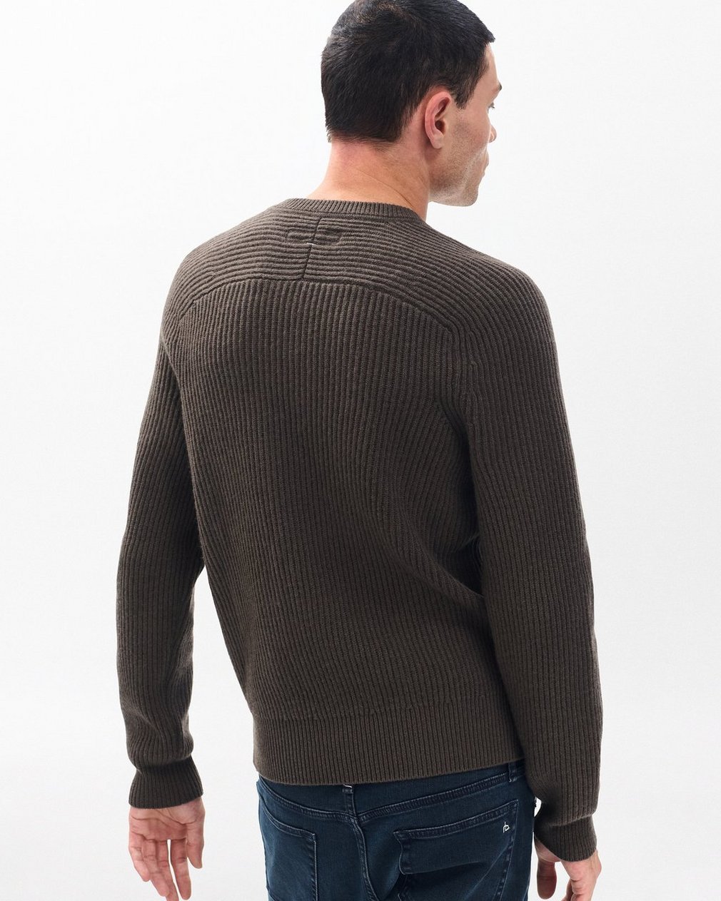 Walker Mixed-Media Sweater - Bark - Image 6