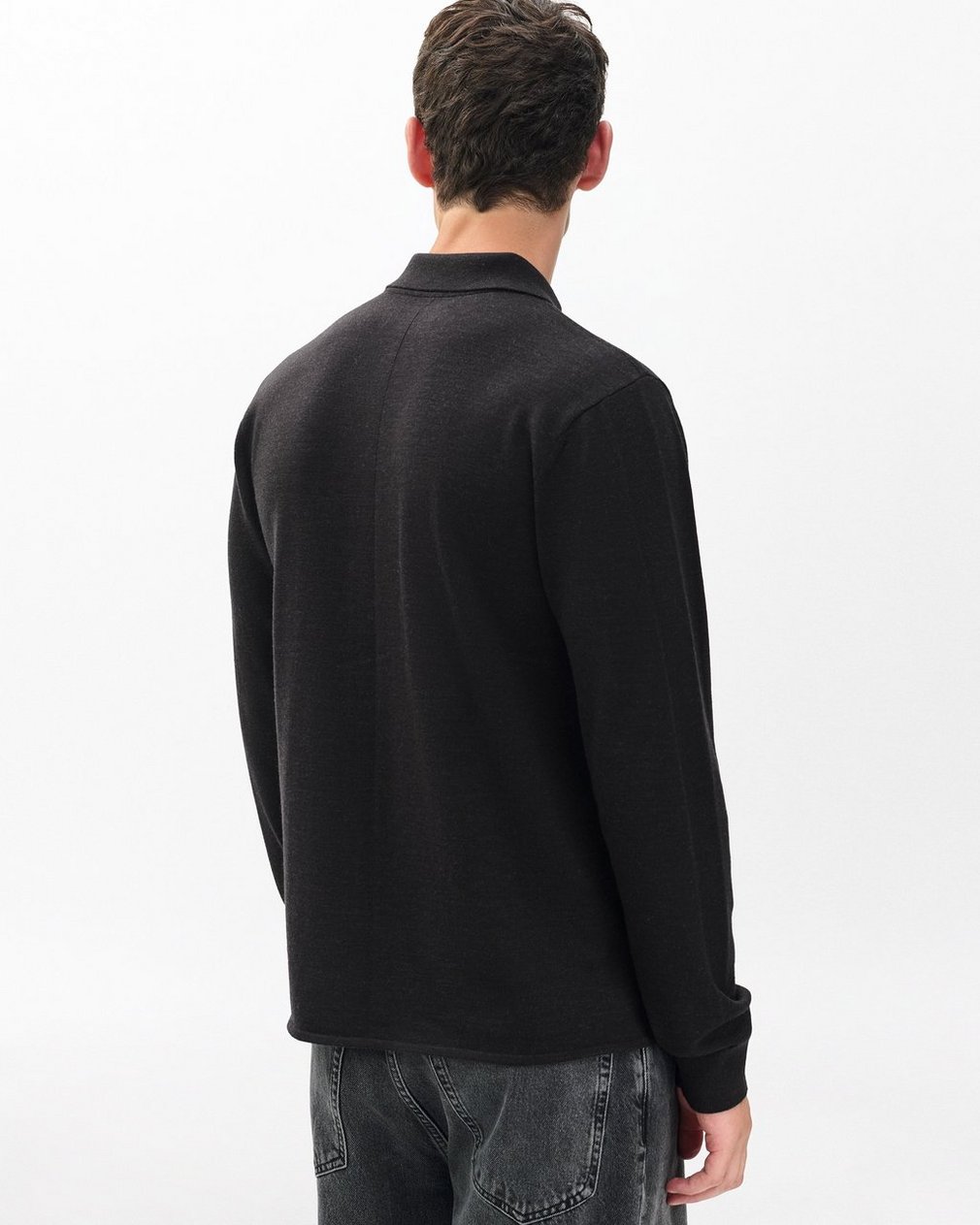 Crawford Wool-Cashmere Knit Shirt - Dark Brown - Image 6