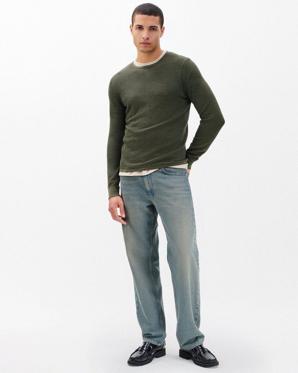 Gregory Crewneck Sweater - Dark Green - Image 3