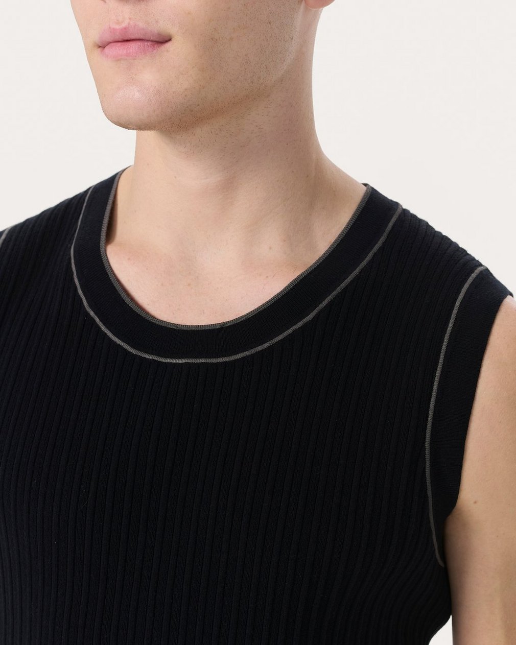 Sanford Knit Tank Top - Black - Image 5