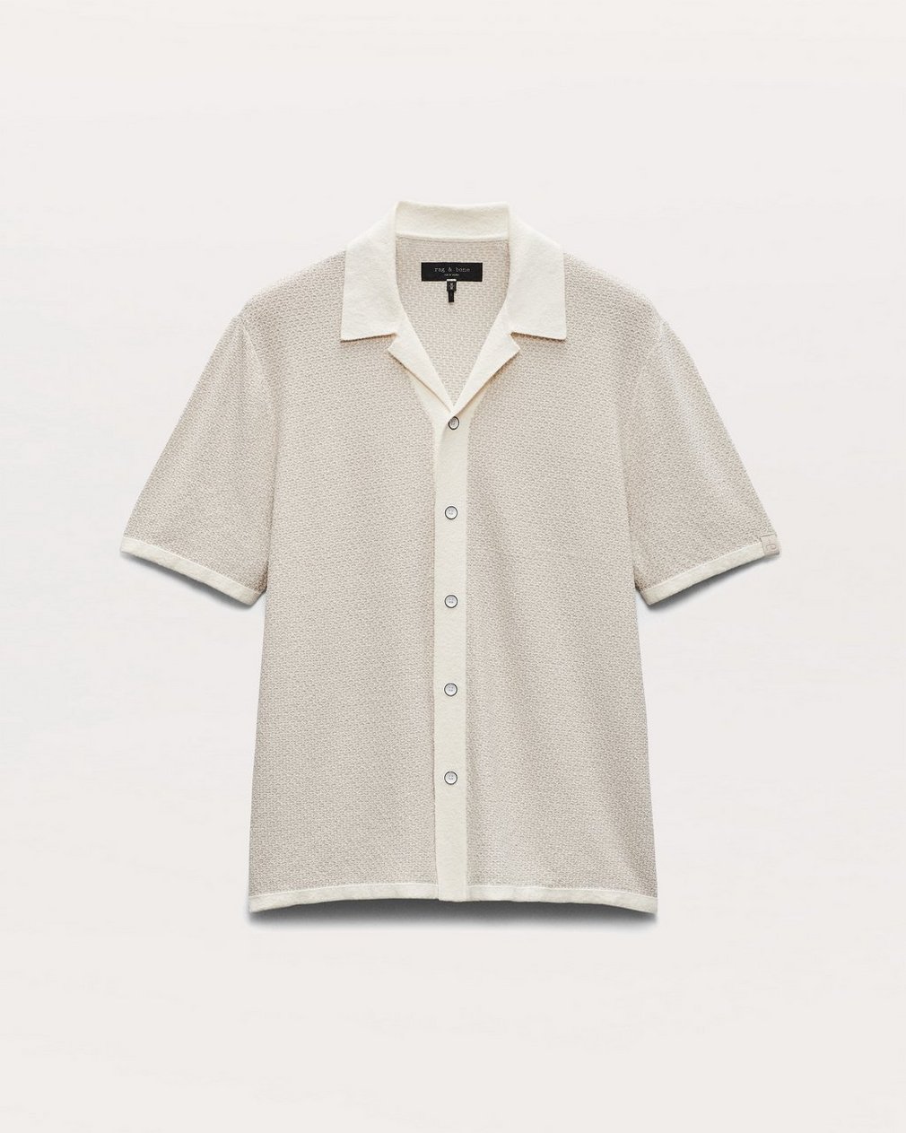 Avery Zig-Zag Zuma Knit Shirt - Ivory - Image 2