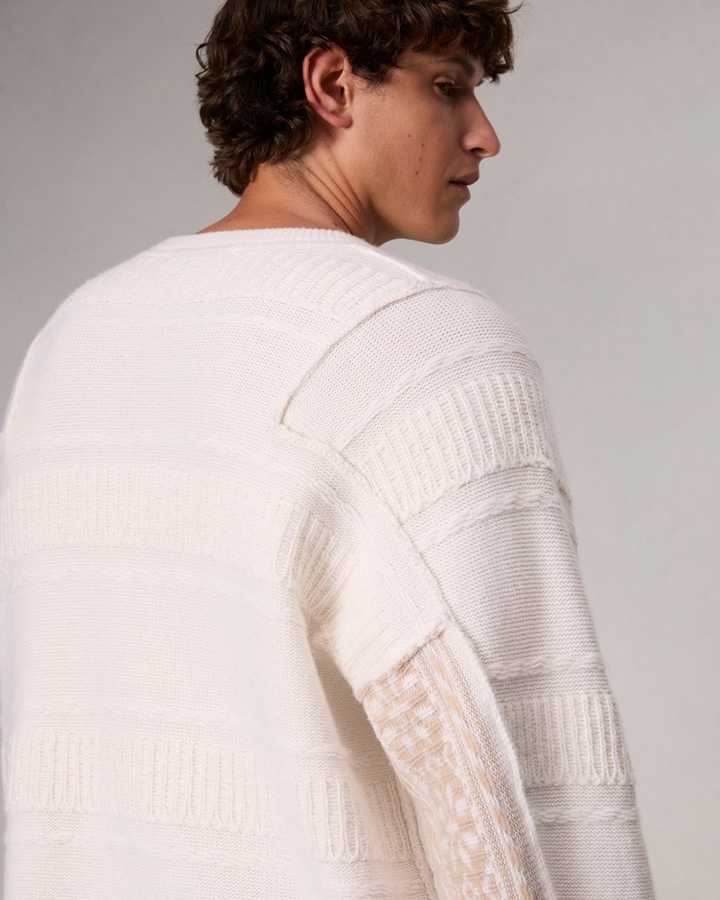Colton Relaxed Fit Wool-Blend Sweater - Ivory - Image 6