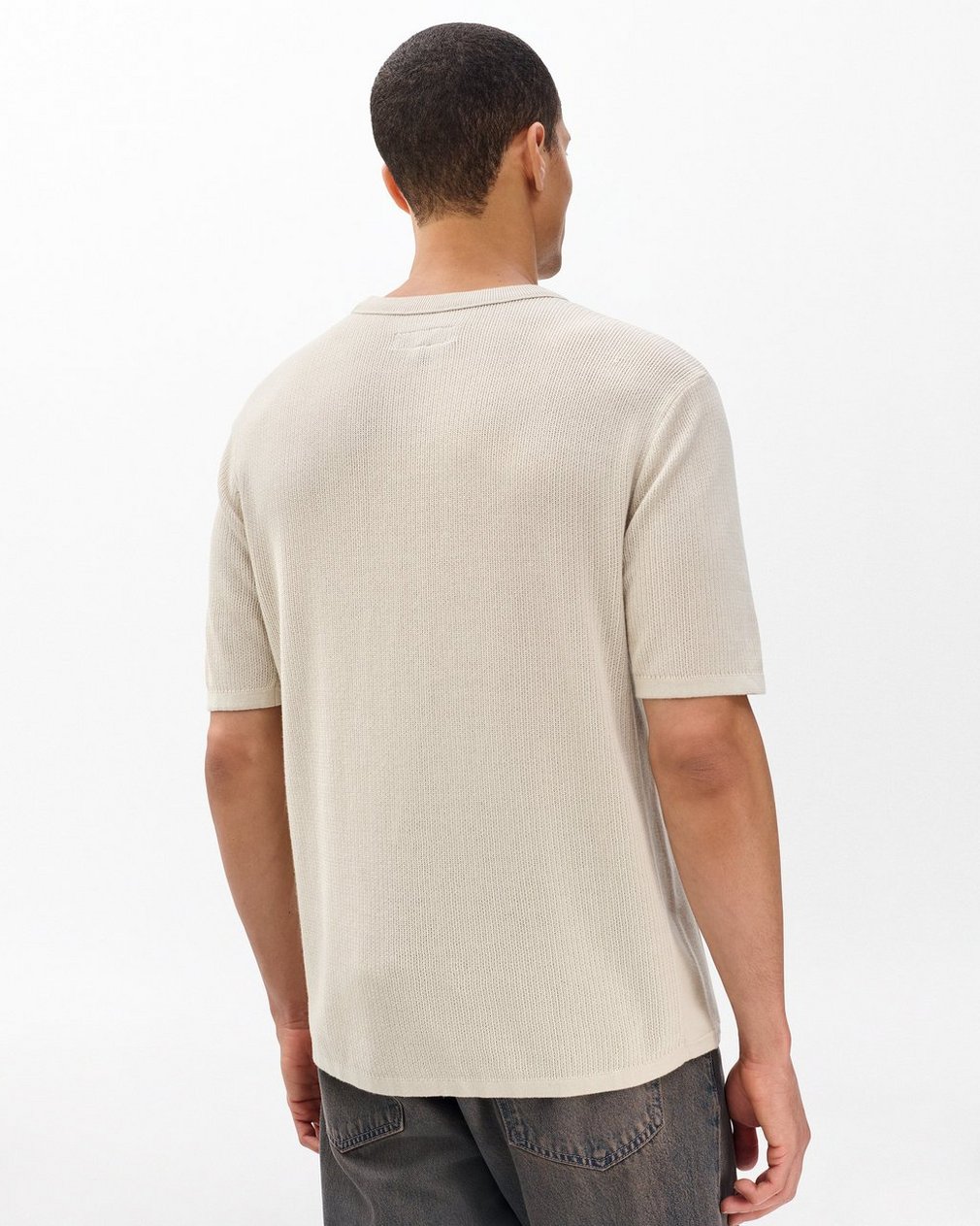 Harvey Crewneck T-Shirt - Desert Sand - Image 6