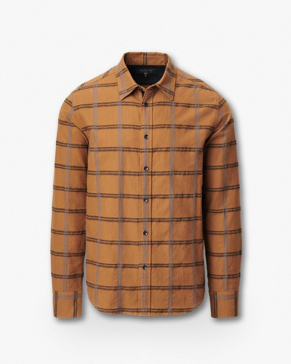 Tomlin Brushed Oxford Shirt - Rust - Image 2