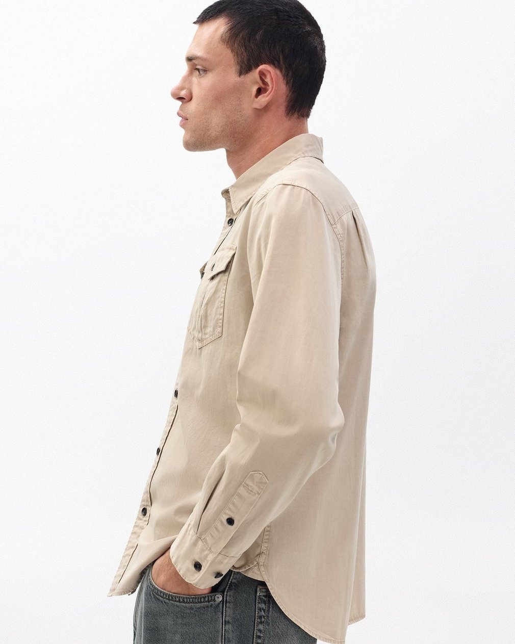 Finch Military Shirt - Light Metal - Image 4