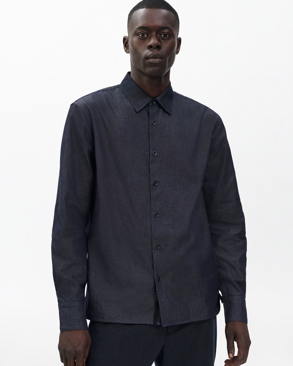 Dalton Japanese Denim Shirt - Indigo - Image 4