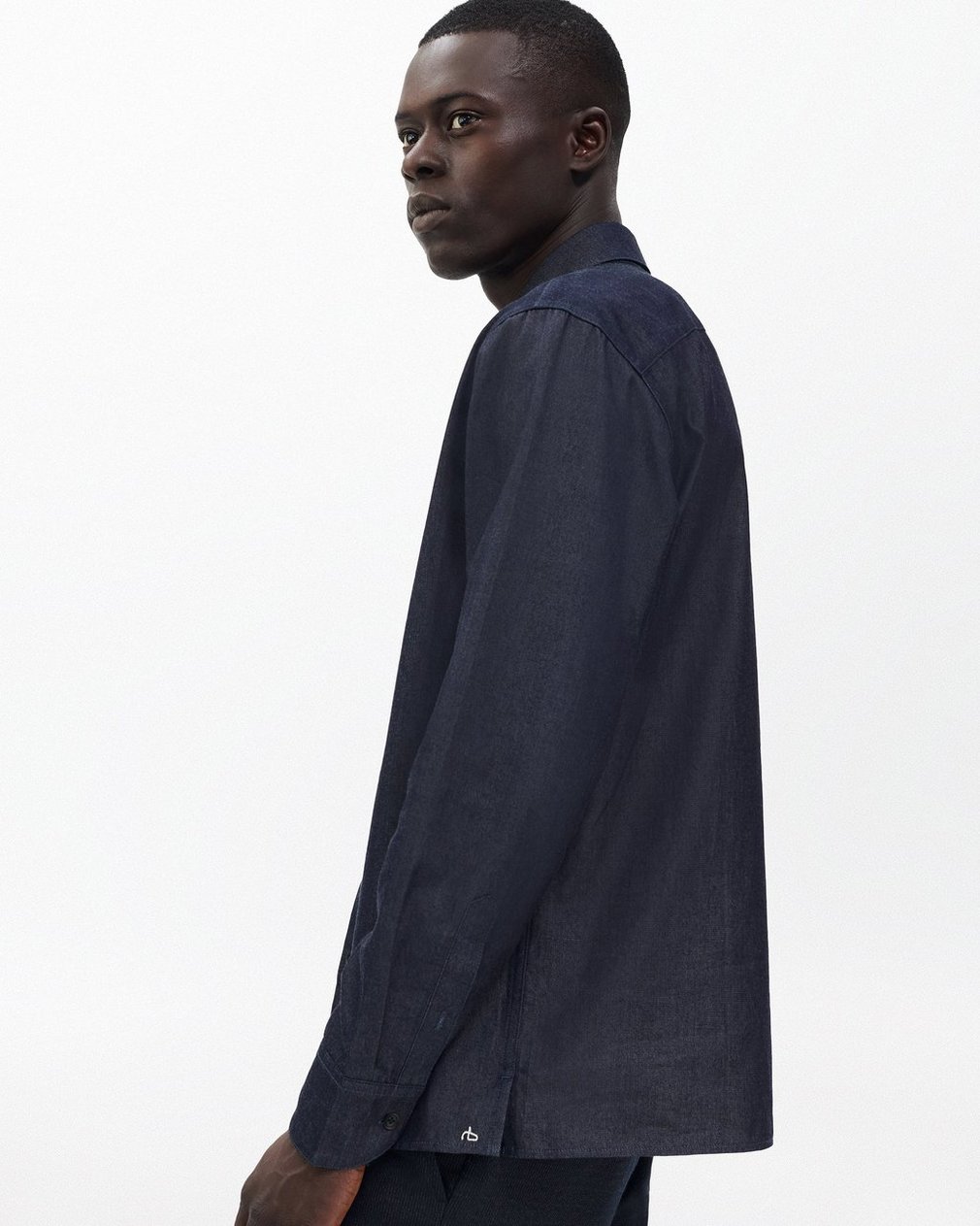 Dalton Japanese Denim Shirt - Indigo - Image 5