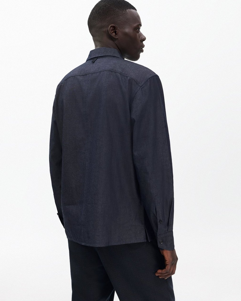 Dalton Japanese Denim Shirt - Indigo - Image 7