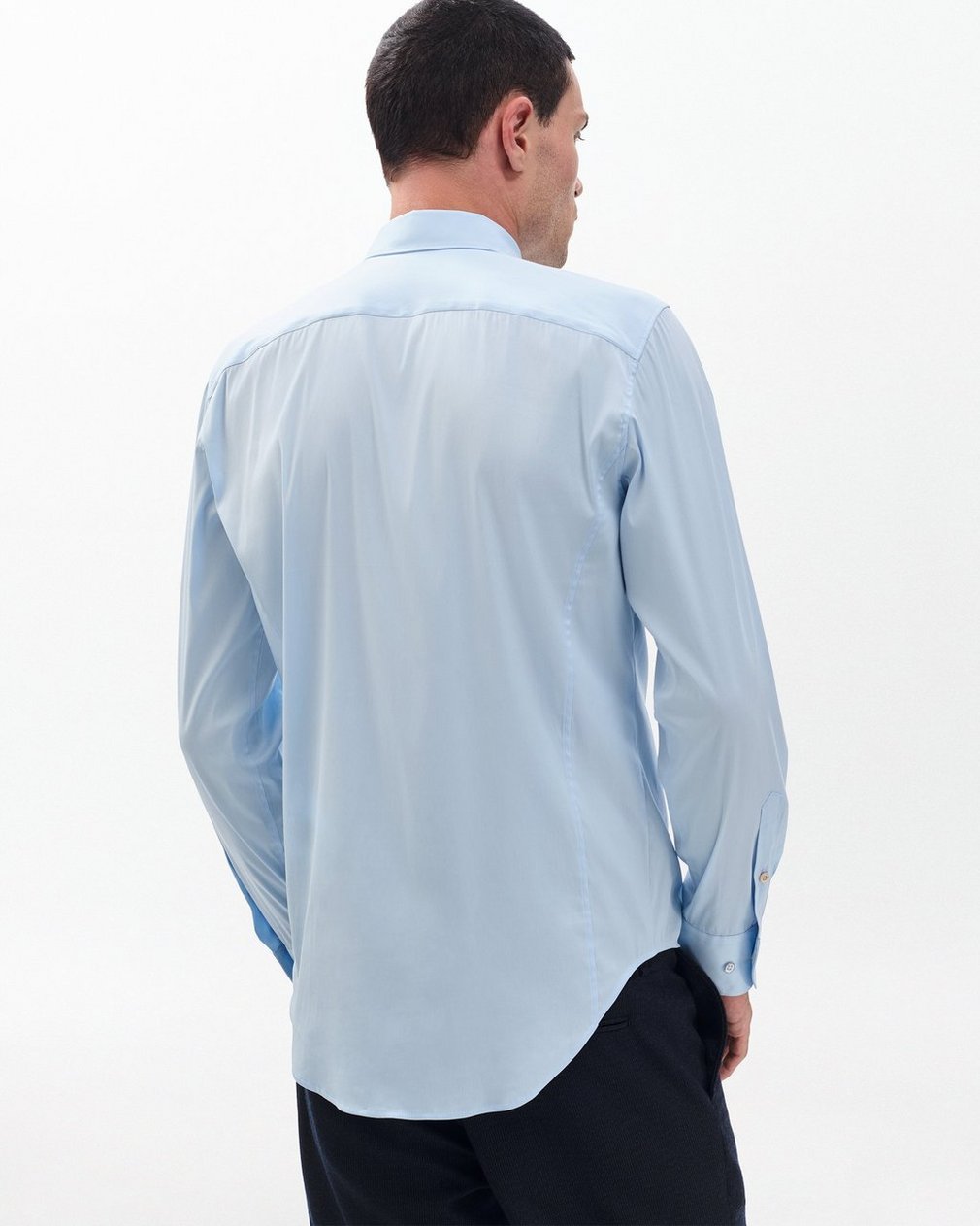 Patrick Poplin Shirt - Light Blue - Image 6