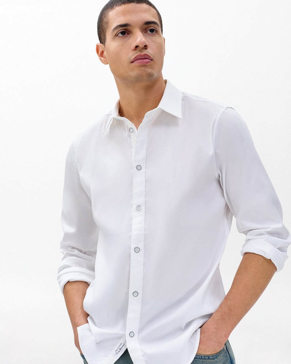 Patrick Poplin Shirt - White - Image 5