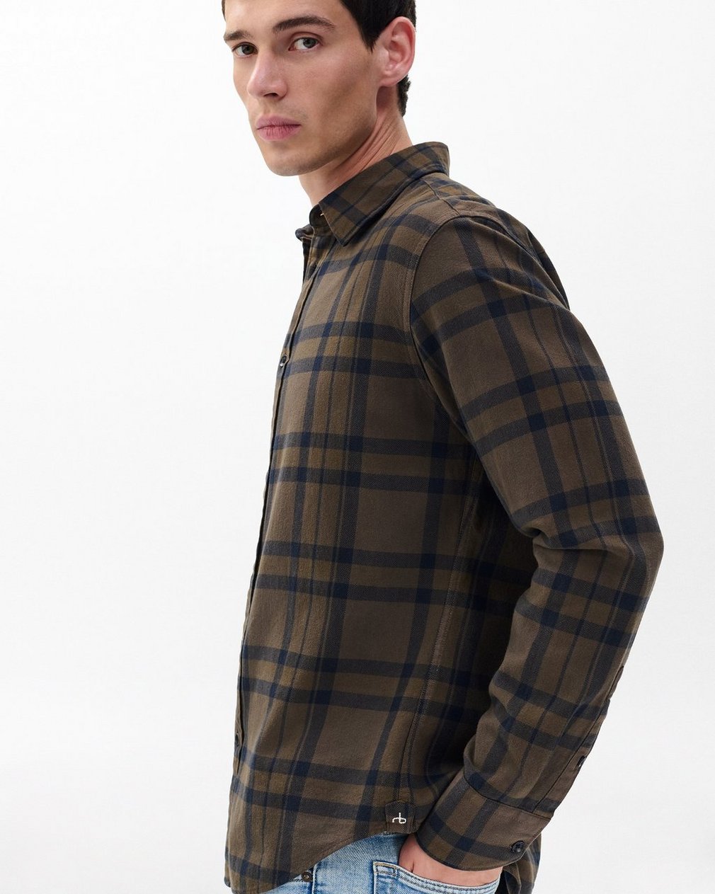 Tomlin Plaid Flannel Shirt - Stonewall - Image 5