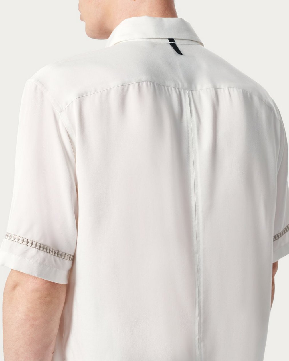 Dalton Embroidered Shirt - White Ezra Stripe - Image 5