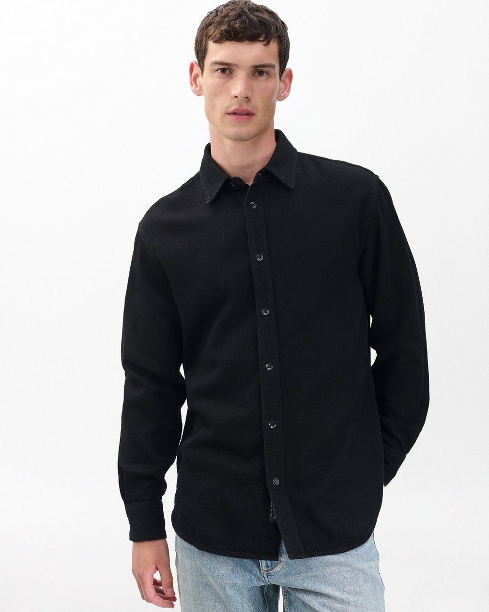 Finch Denim Shirt - Black - Image 4