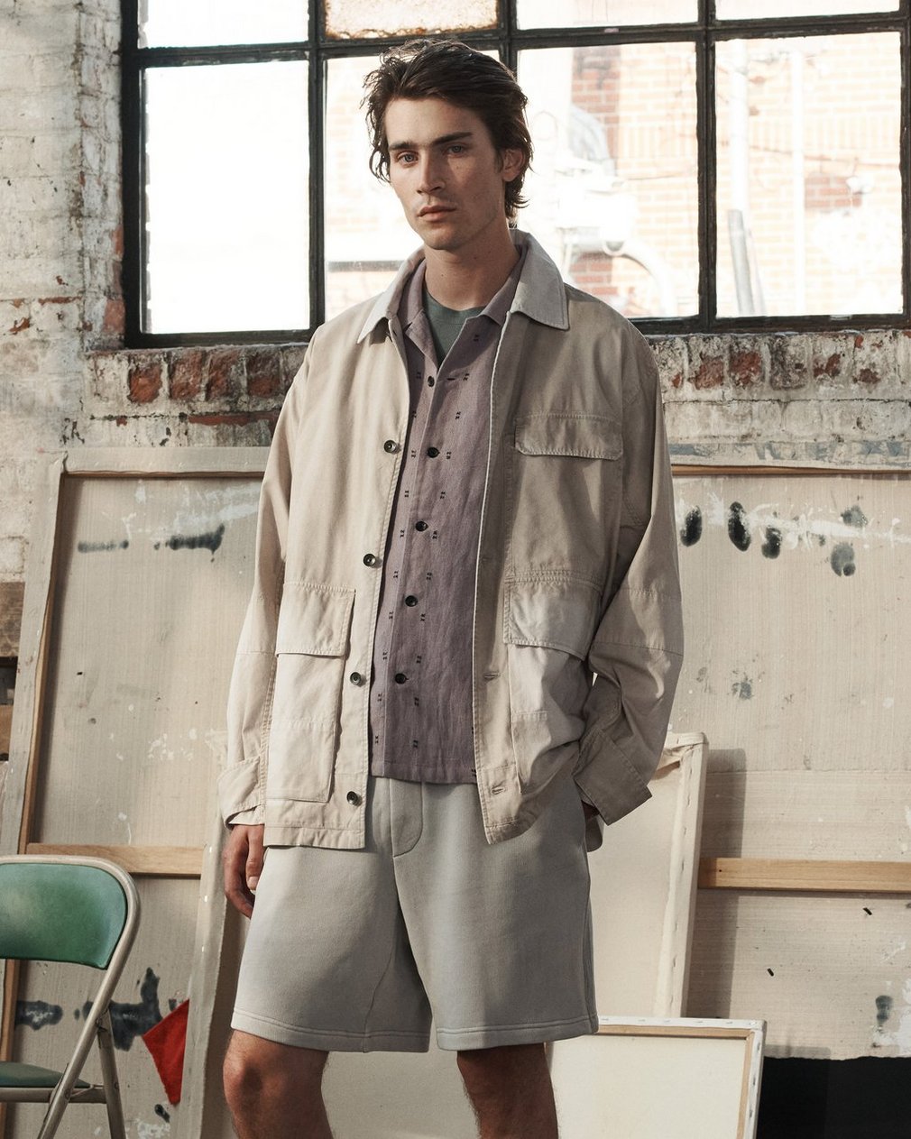 Avery Embroidered Camp Shirt - Gull Remi Stripe - Image 7