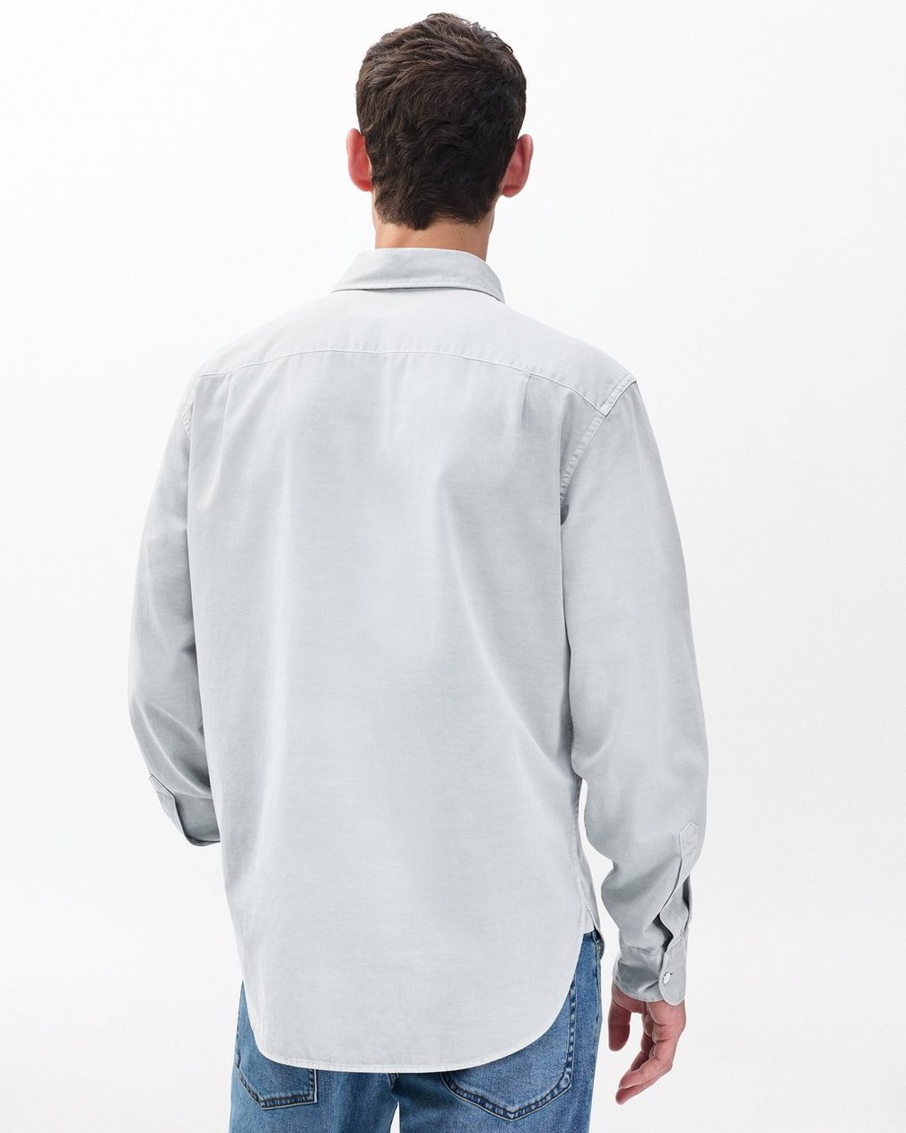 Finch Overdyed Shirt - Grey Ice - Image 6