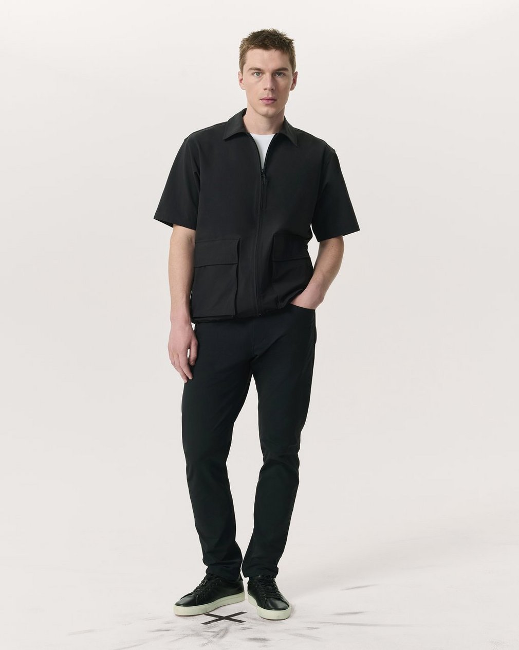 Breaker Relaxed Fit Utility Overshirt - Black - Image 4
