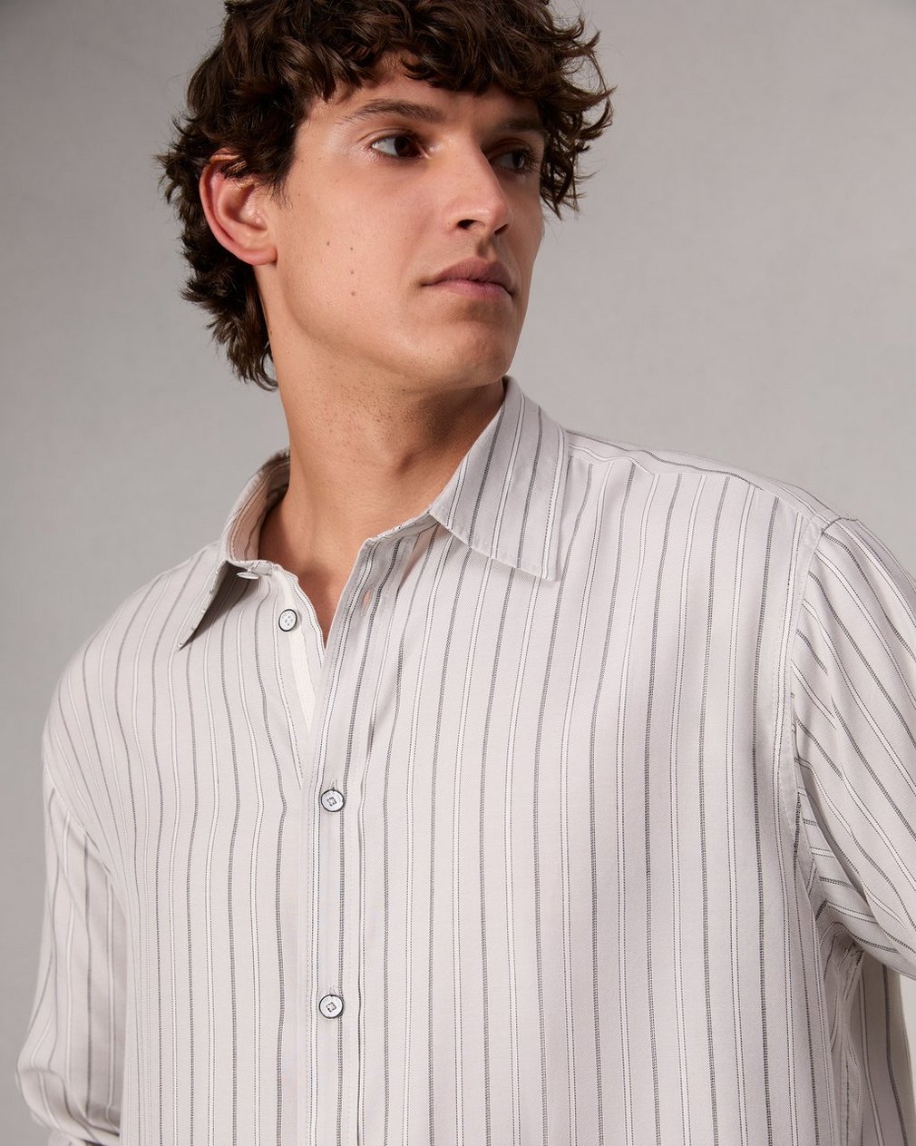 Matthew Striped Shirt - White Stripe - Image 6